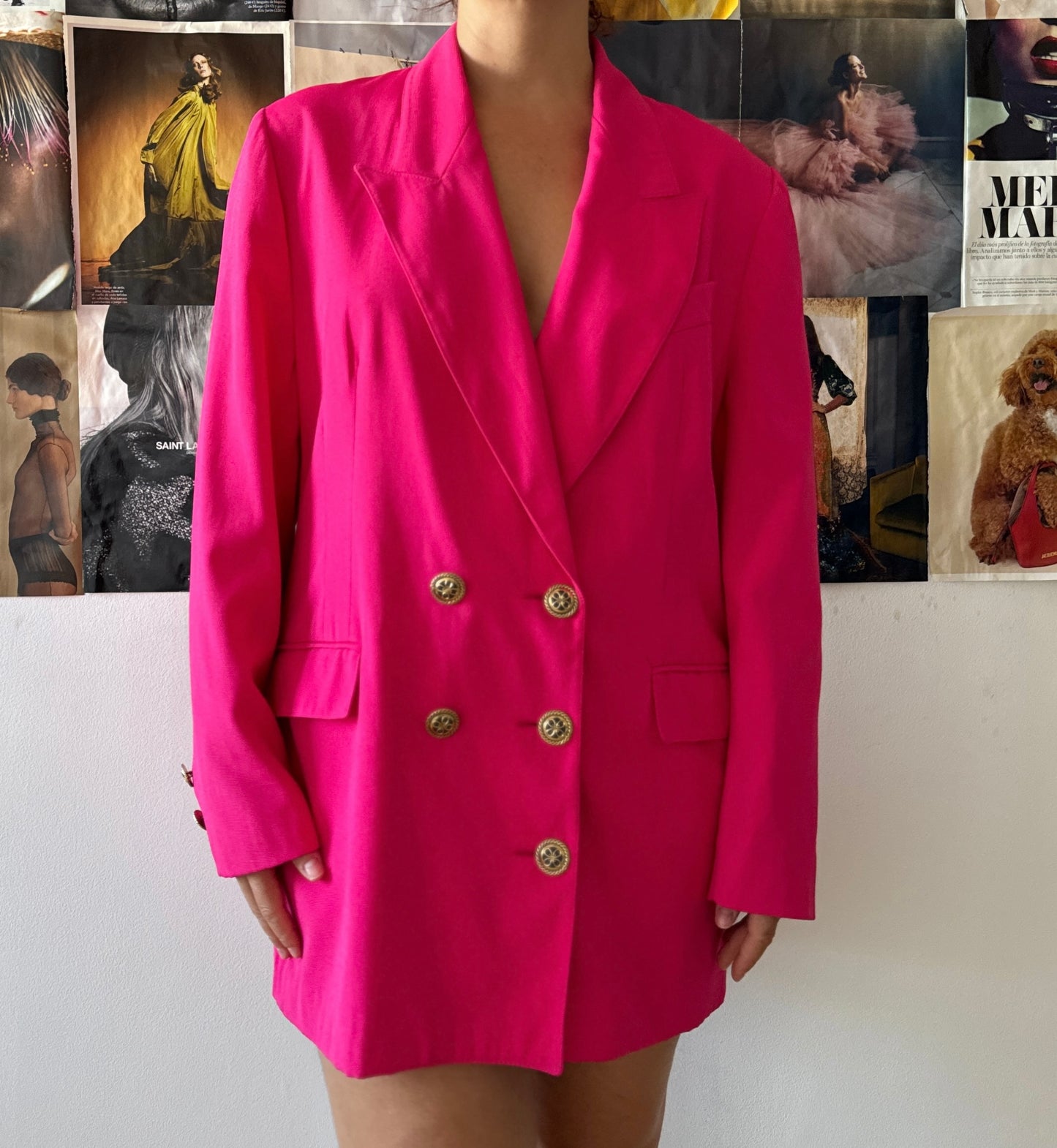 Blazer fucsia vintage