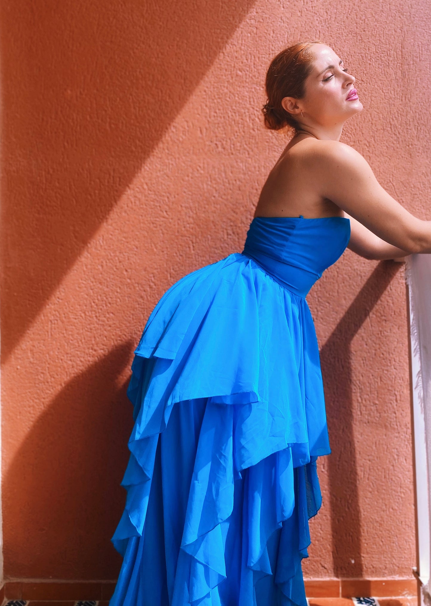 Maxi vestido azul Poete