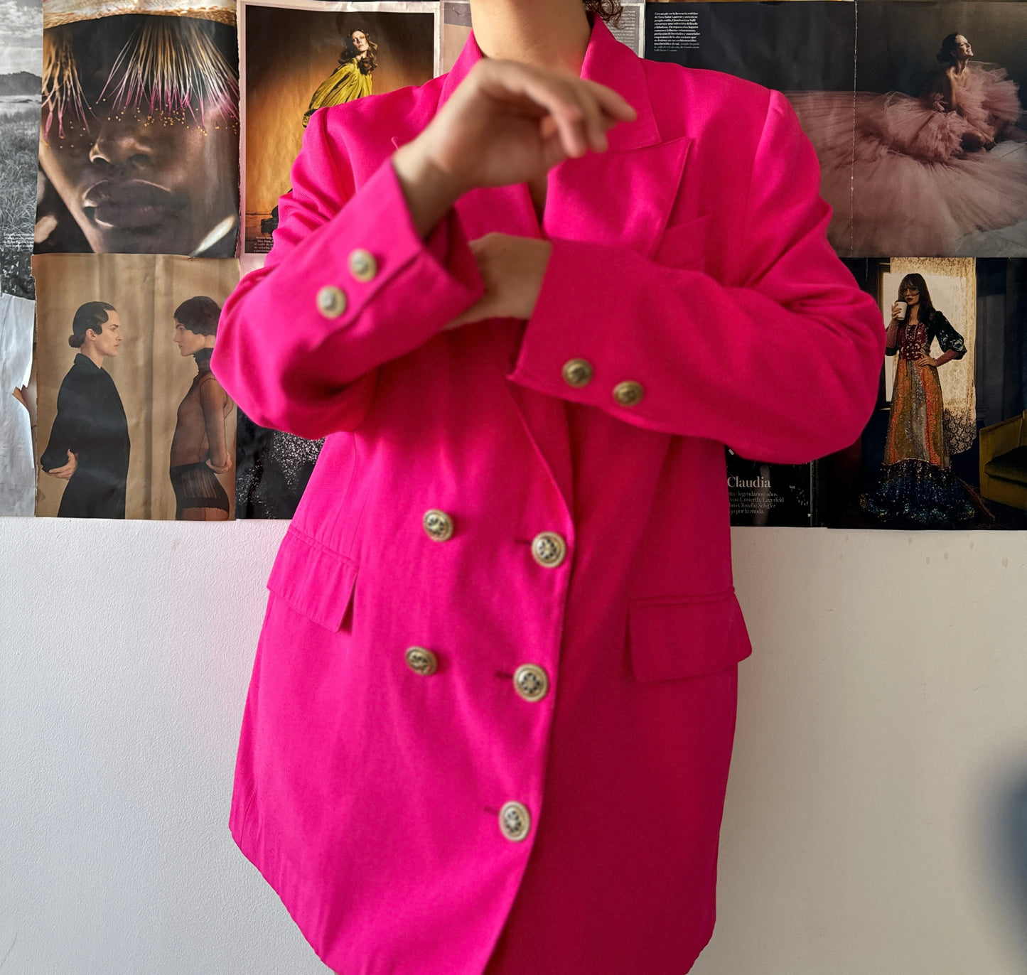 Blazer fucsia vintage