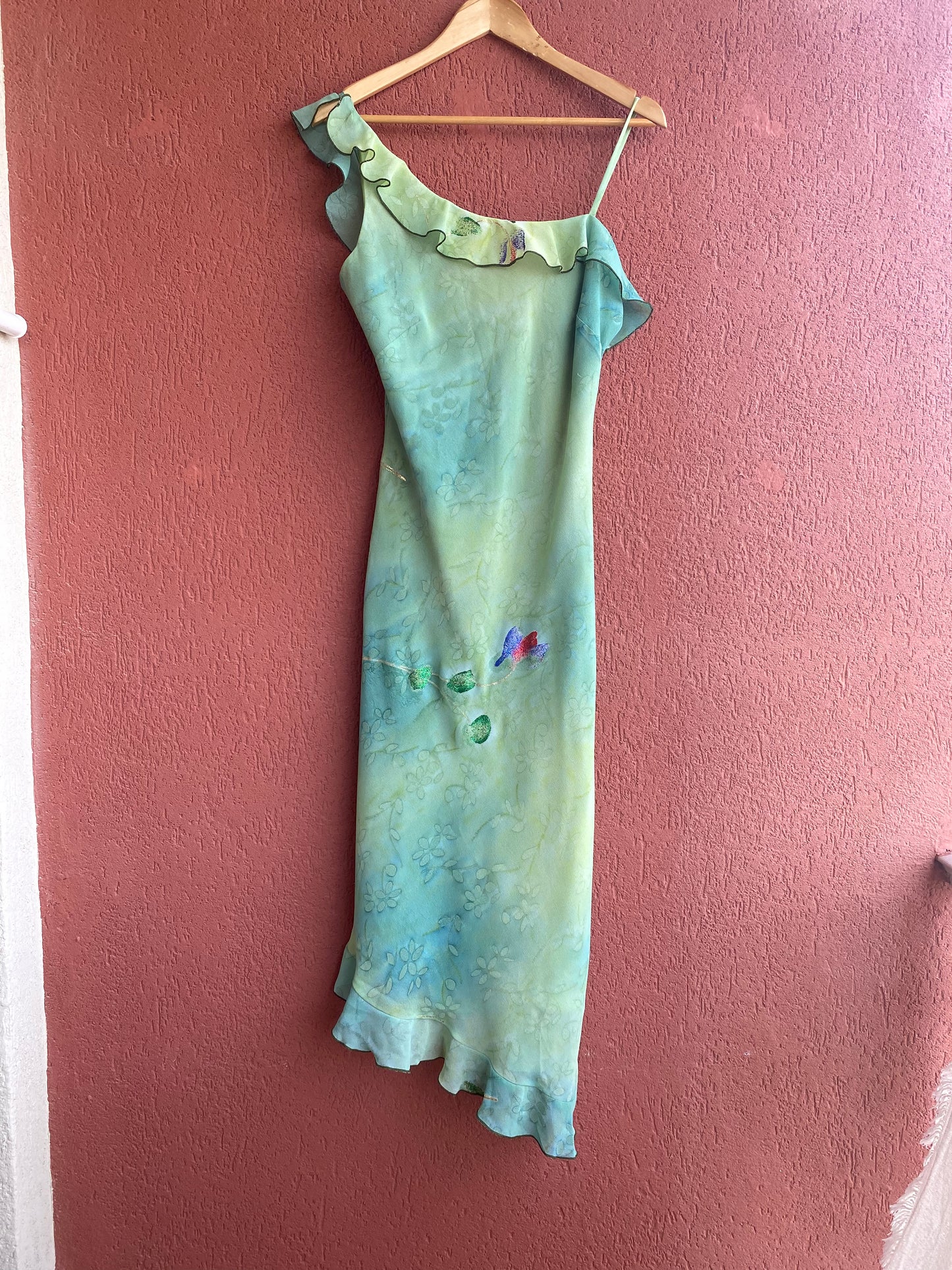 Vestido vintage pintado a mano