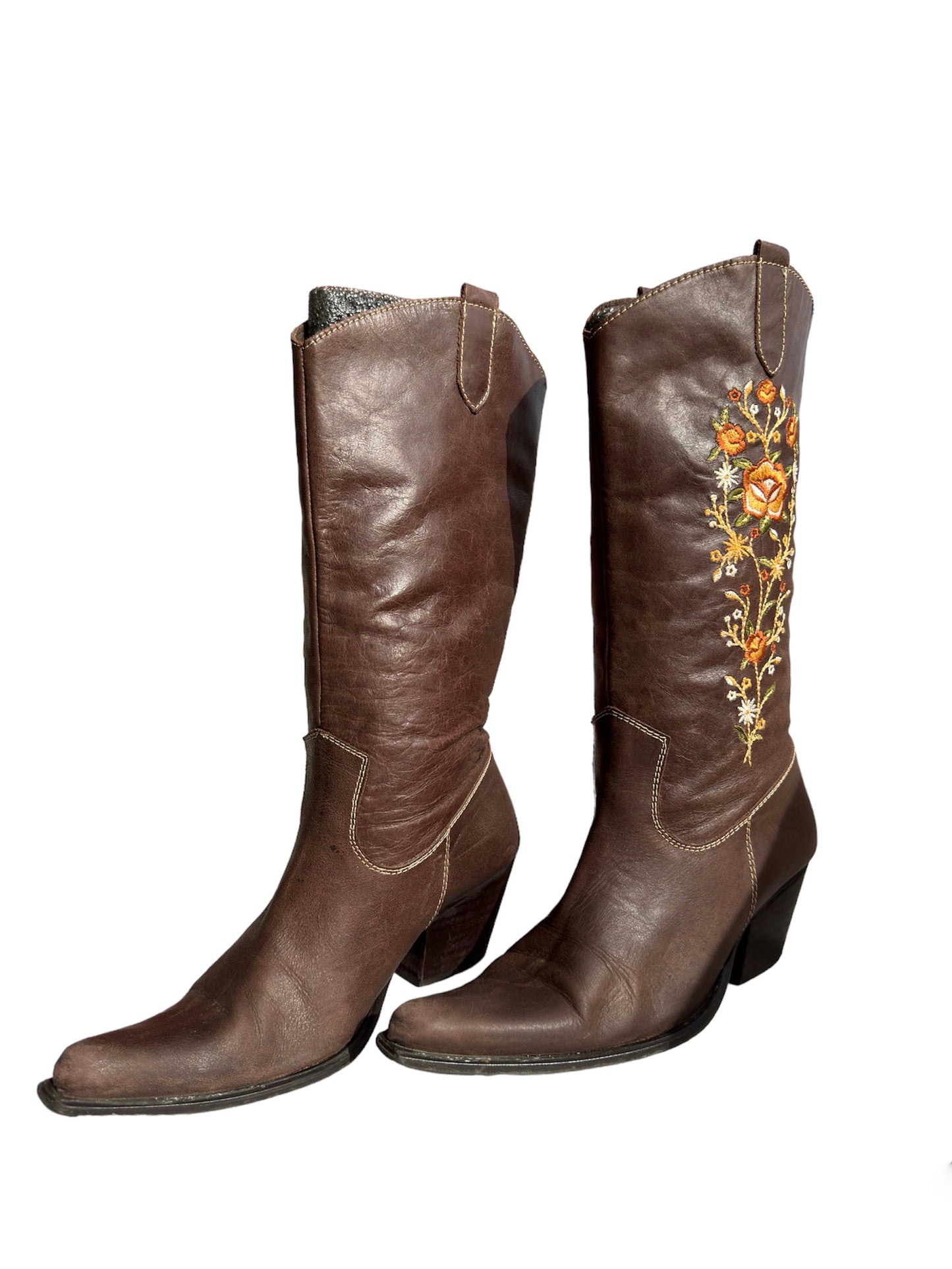 Botas Cowboy piel vintage