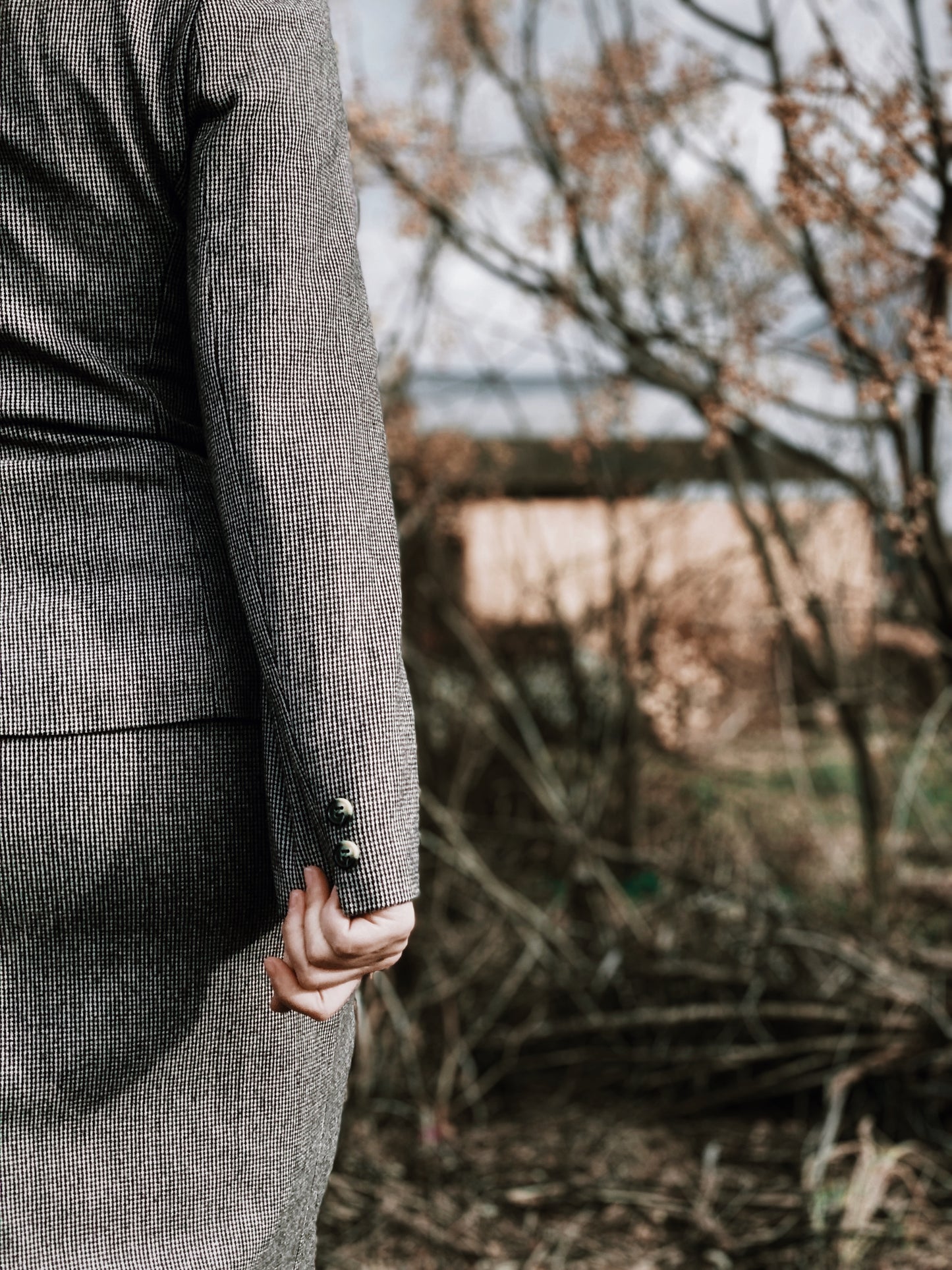 Conjunto vintage blazer y falda El Corte Inglés