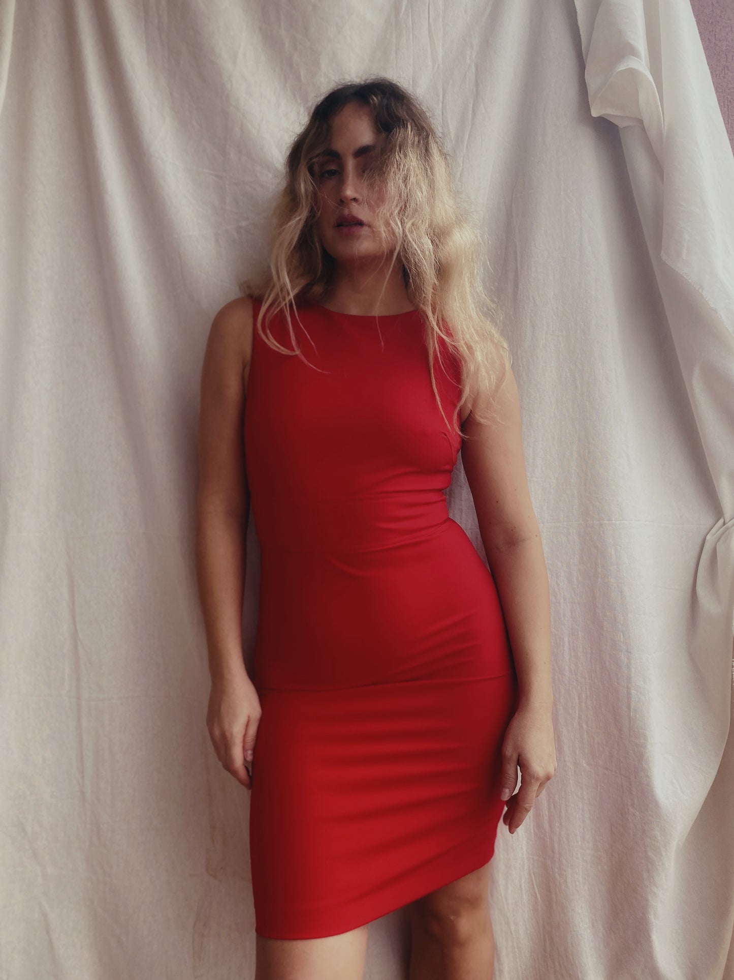 Vestido rojo Zara