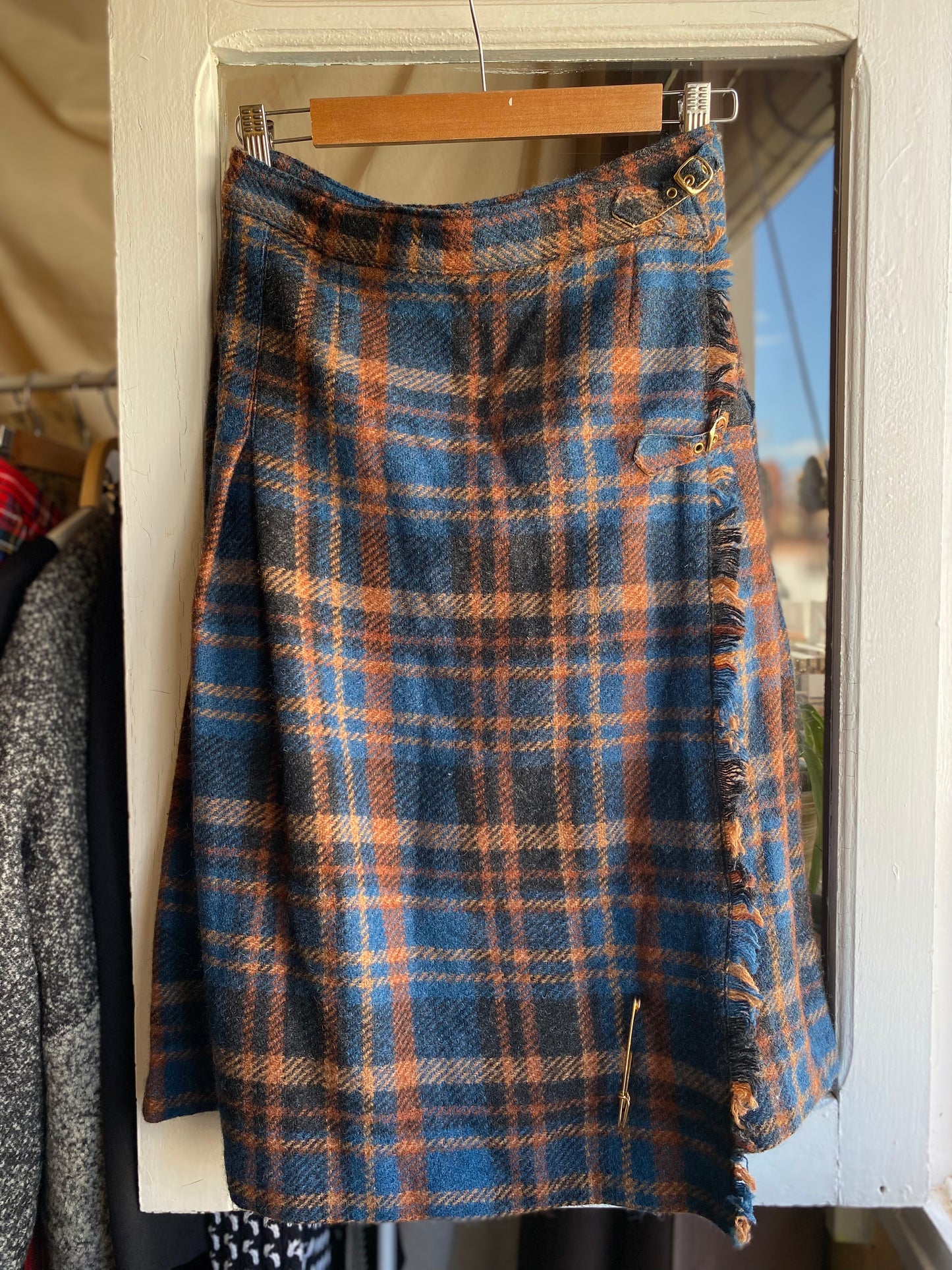 Falda vintage escocesa