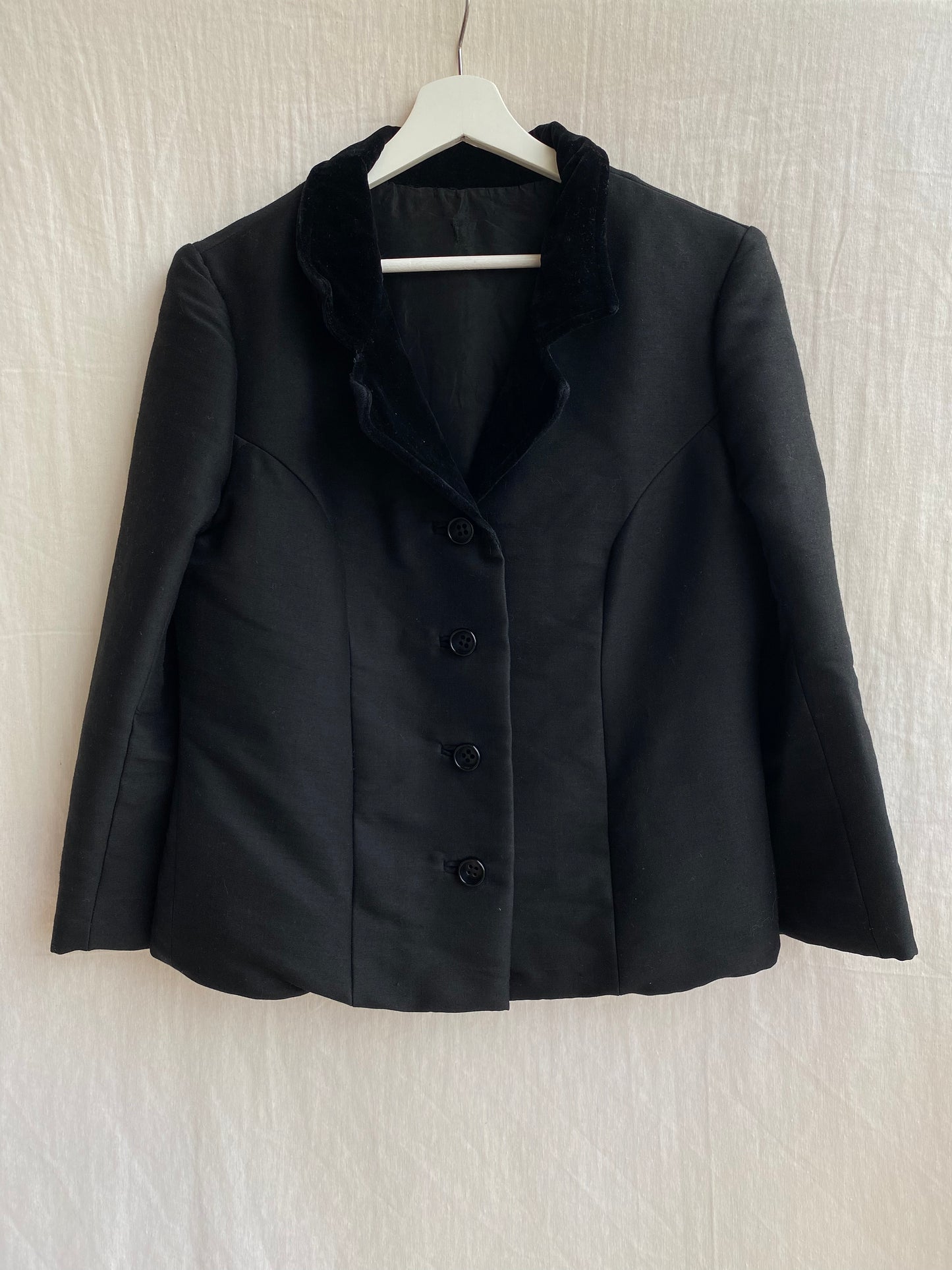 Blazer vintage solapa terciopelo