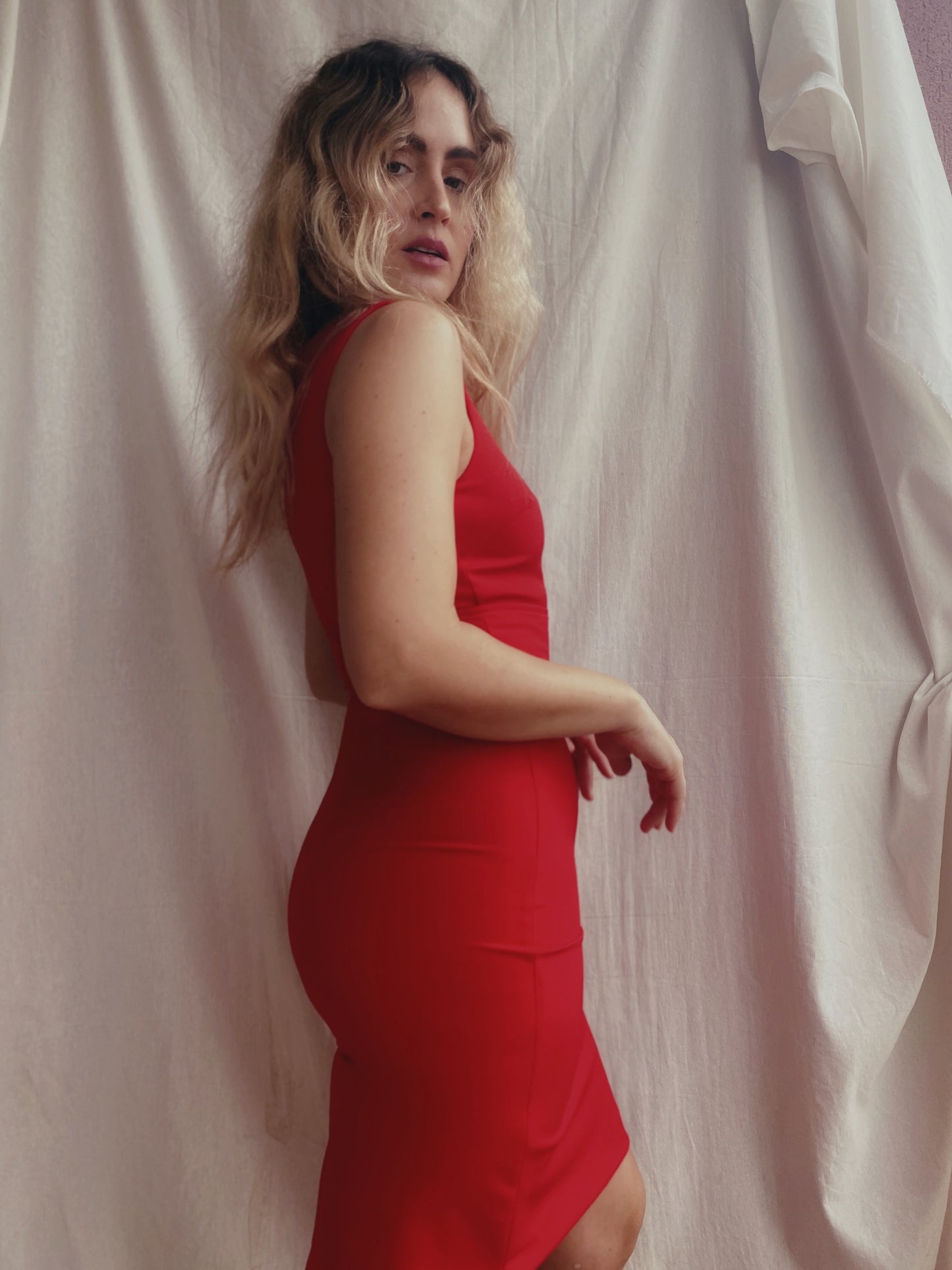 Vestido rojo Zara